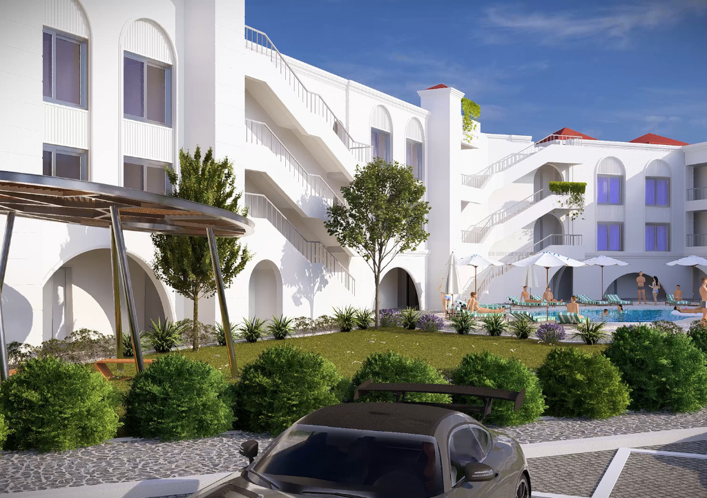 Roof Studio illustration · Larimar II · Suites